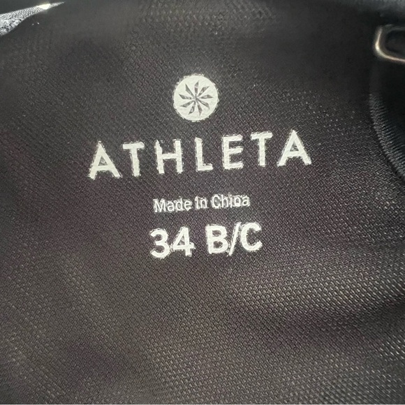 Athleta Tankini Laguna Side Scrunch Swimsuit Dress Underwire Cups 34B/C - Picture 2 of 12